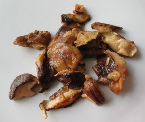 shiitake champignons op zijn duits